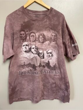 The Mountain  Founding Fathers Shirt XL Native American Indian Mt Rushmore